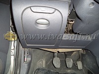 Расположение диагностического разъема Citroen C3