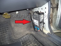 Расположение ЭБУ двигателя Daewoo Nexia