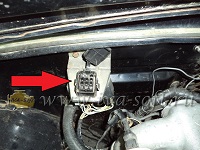 Расположение диагностического разъема GAZ 3110 Волга