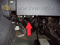 Расположение диагностического разъема Hyundai Accent