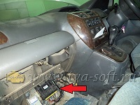 Расположение ЭБУ двигателя Mitsubishi Grandis