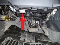 Расположение диагностического разъема Toyota Prius